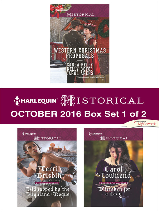 Title details for Harlequin Historical October 2016, Box Set 1 of 2 by Carla Kelly - Available